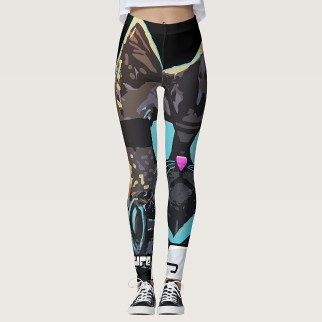 Leggings L'avenir est le chat (Devant)