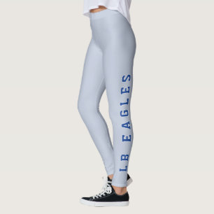 Leggings LB Eagles Blue Grey School Spirit
