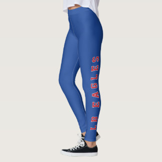 Leggings LB Eagles Blue School Spirit Wear