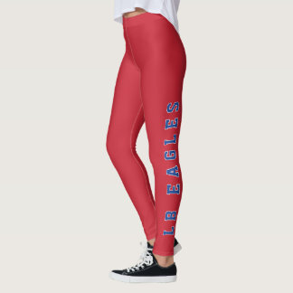 Leggings LB Eagles Red School Spirit Wear