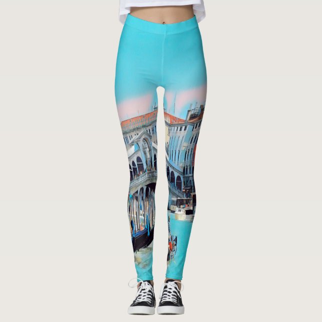 Leggings ldp VENICE - gondolas - rialto - (Devant)