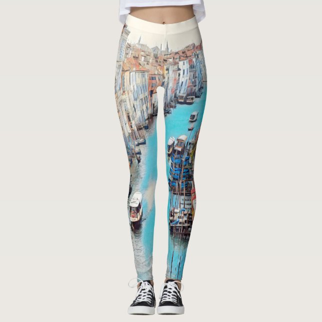 Leggings ldp VENICE - Vue sur le Grand Canal du Rialto (Devant)