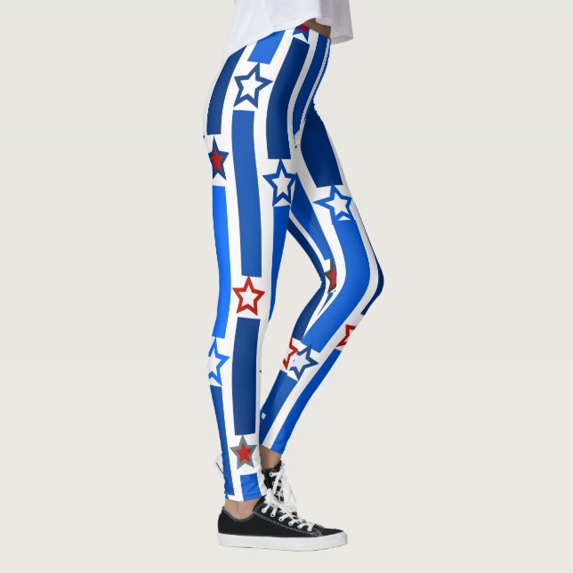 Leggings Le 4 juillet Etoiles et rayures (Droite)