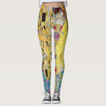 Leggings Le baiser de Gustav Klimt, Art Nouveau Vintage<br><div class="desc">Le Kiss (Der Kuss) (1907/08) de Gustav Klimt est probablement son oeuvre la plus célèbre. Klimt a commencé à y travailler en 1907 et c'est le point culminant de sa soi-disant "période d'or". The Kiss est une vintage peinture d'amour et d'amour de l'époque victorienne Symbolisme mettant en vedette un couple...</div>