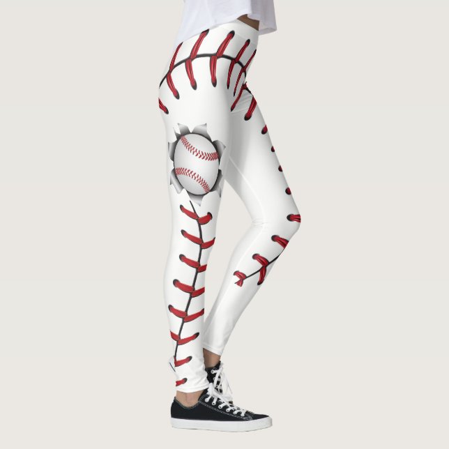 Leggings Le base-ball pique la saison (Droite)