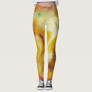 Leggings Le calcaire dans la moutarde