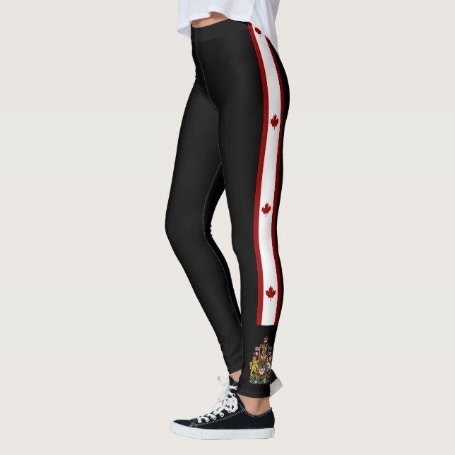 Leggings Le Canada barre le drapeau (Gauche)