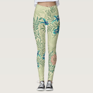 Leggings Le célèbre motif Larkspur de William Morris