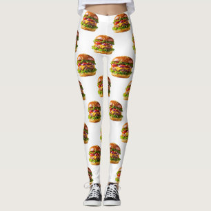 Leggings Le cheeseburger appétissant de SlipperyJoe crousti