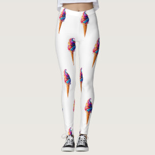Leggings Le cône de glace classique de SlipperyJoe's vibran