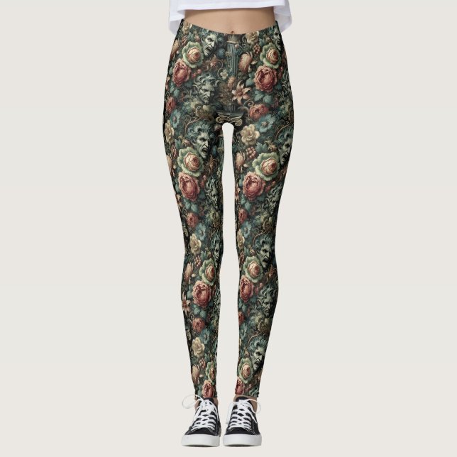 Leggings ⚰️ Le Conseil du chagrin - Gothique victorien (Devant)