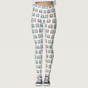 Leggings le cru classique frais de motif d'autobus a