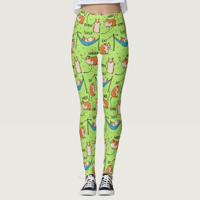 Leggings Le cycle de vie d'un cobaye (Devant)