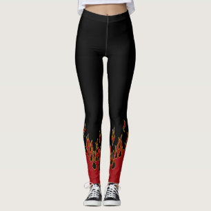 Leggings Le cycliste flambe jaune et noir rouges
