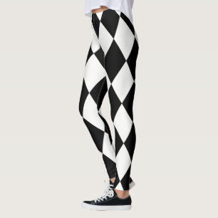 Leggings Le ~ de motif de diamant de ~ de harlequin