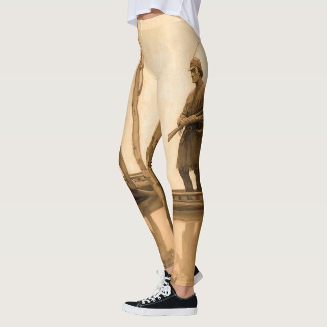 Leggings Le Dernier des Mohicans, 1919 par N. C. Wyeth (Gauche)