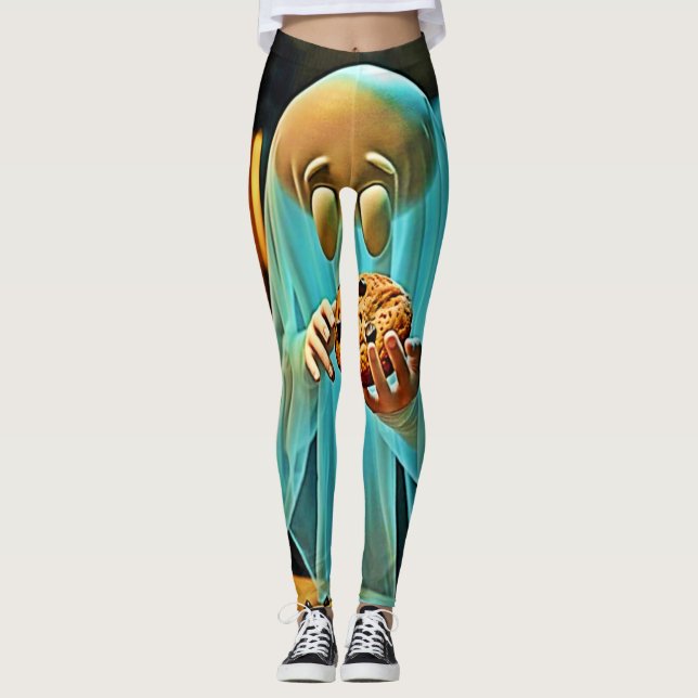 Leggings Le désir du fantôme pour les cookies (Devant)