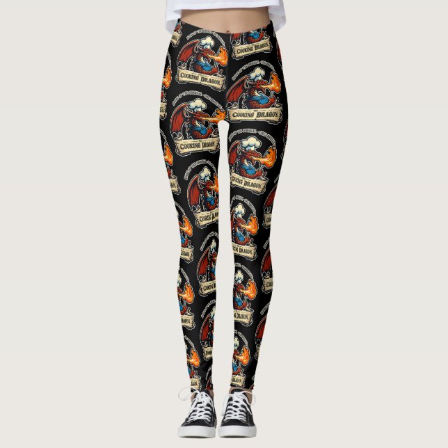 Leggings Le Dragon de Cuisine (Devant)
