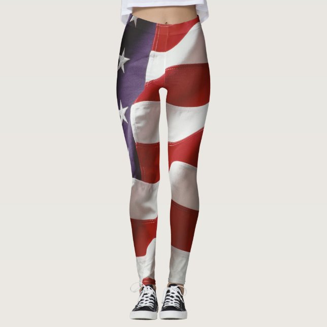 Leggings Le drapeau américain - Old Glory (Devant)