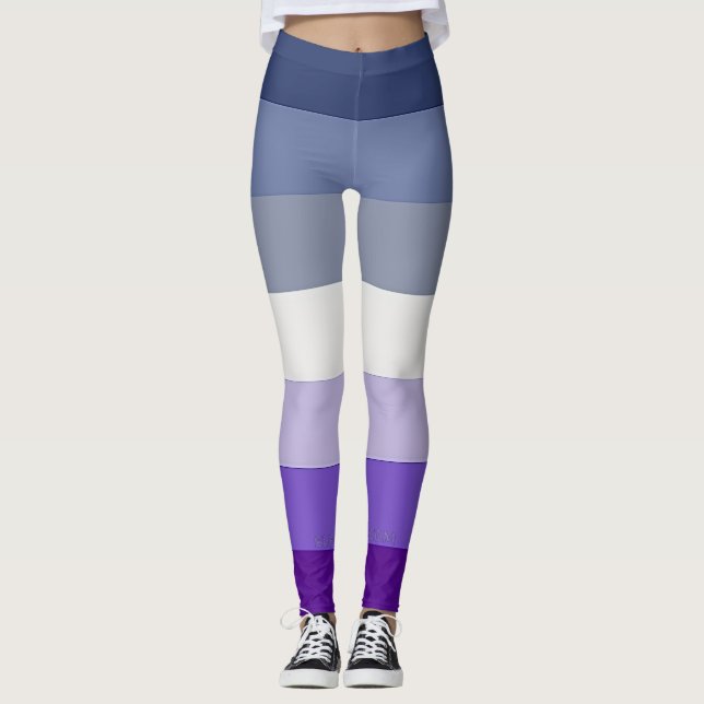 Leggings Le drapeau de la fierté lesbienne boucher de Slipp (Devant)