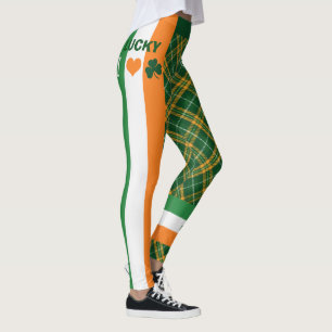 Leggings Le drapeau irlandais du jour de Patrick de saint