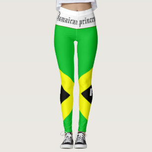 LEGGINGS LE DRAPEAU PRINCESS JAMAÏCAIN LÈGE PAR. ACD HAVI