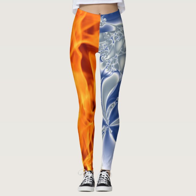 Leggings Le feu et glace (Devant)