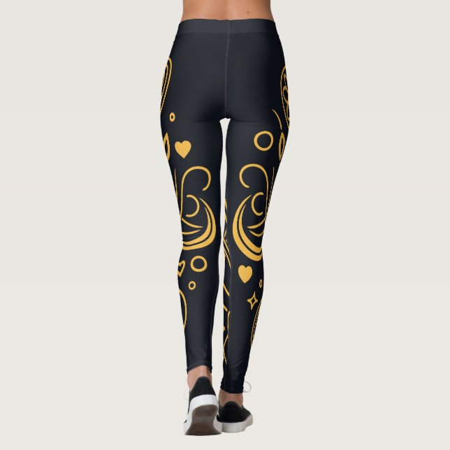 Leggings Le fil d'or de l'amour (Dos)