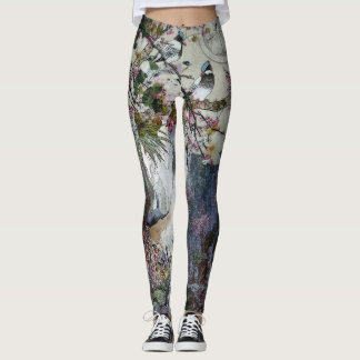 Leggings Le geai bleu chante une sérénade à le ressort