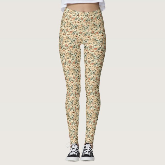 Leggings Le goût du sel est un baiser de l'océan (Devant)