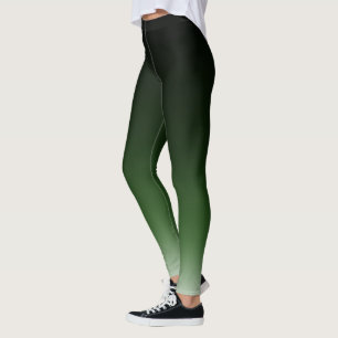 Leggings Le gradient vert noir d'Ombre se fanent
