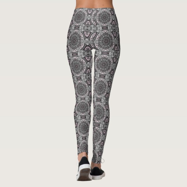 Leggings Le Jardin Fractal Argenté (Dos)