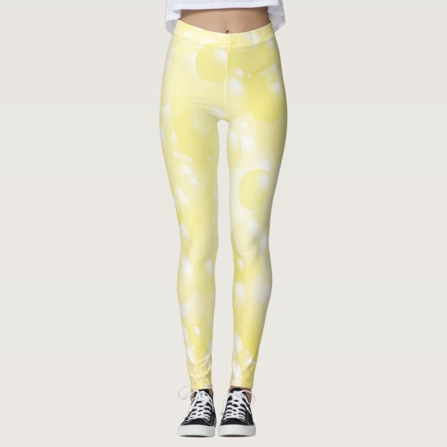 Leggings Le jaune bouillonne des guêtres (Devant)