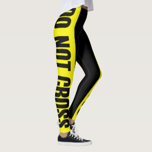 Leggings Le jaune ne traversent pas des zones dangereuses