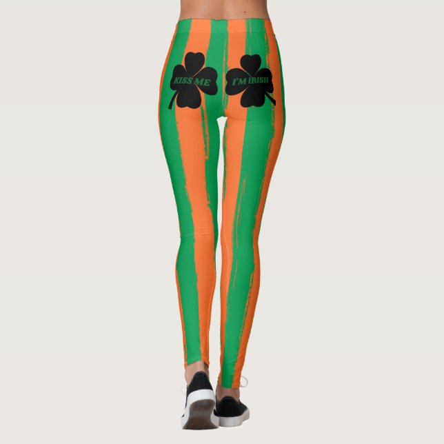 Leggings Le jour de St Patrick m'embrassent que je suis les (Dos)