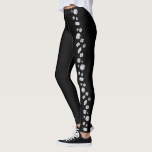 Leggings Le multiple dispersé de diamant forme des guêtre