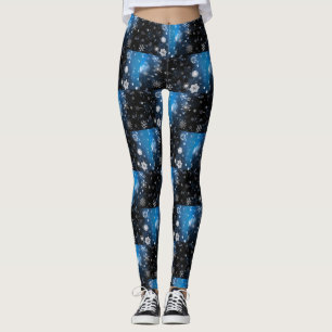 Leggings Le Noël de SlipperyJoe, hiver magique paisible à