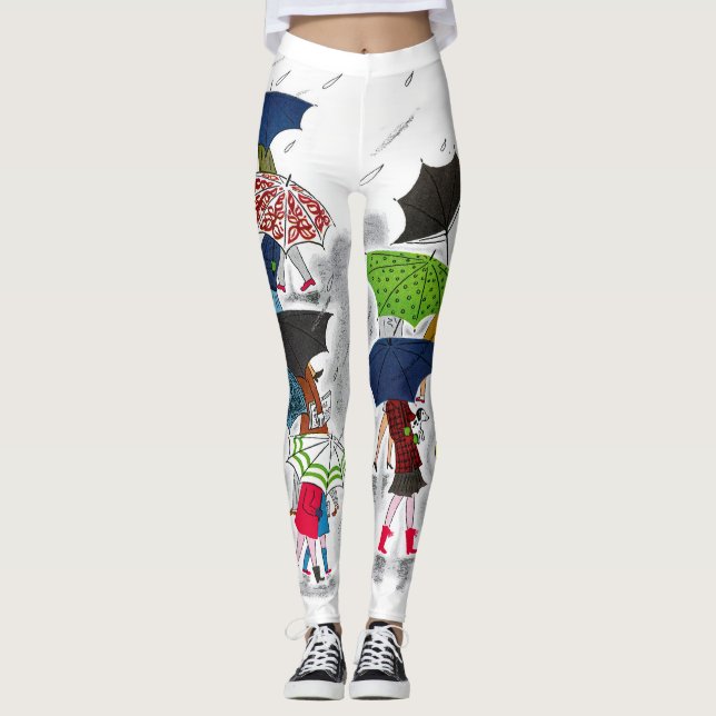 Leggings Le parapluie badine des guêtres (Devant)