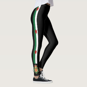 Leggings Le Pays de Galles barre le drapeau