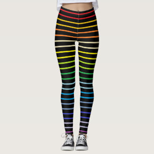 Leggings Le plus large arc-en-ciel décrit de spectre barre