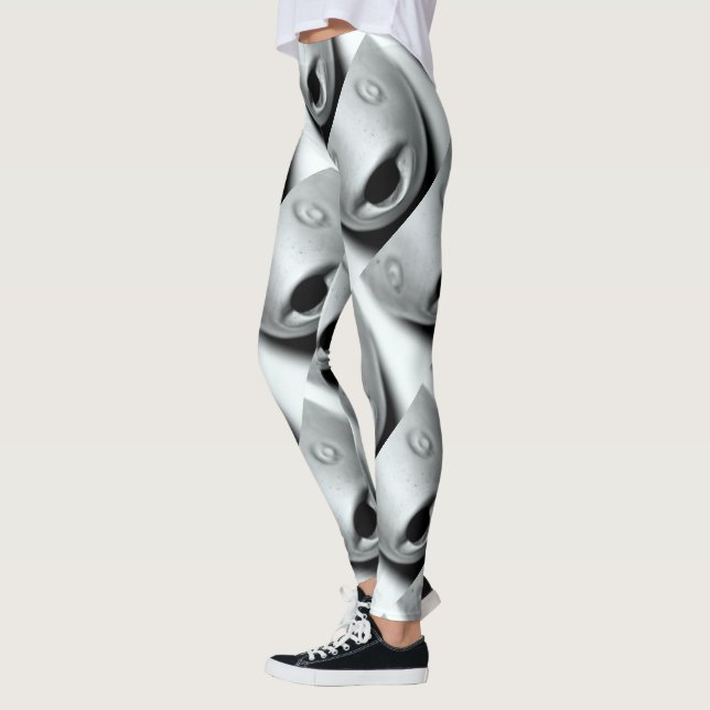 Leggings le poisson dirige le gris (Gauche)
