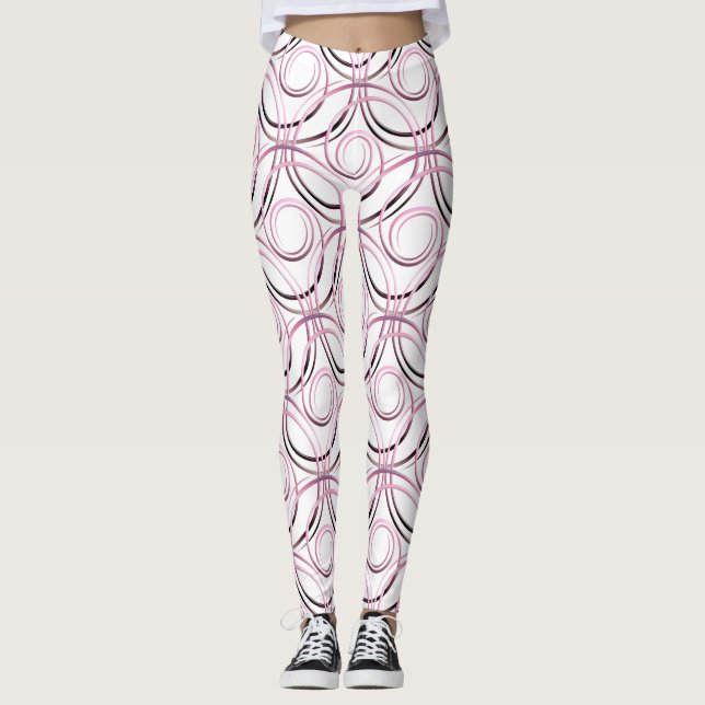 Leggings Le résumé entoure le motif de Japonais (Devant)