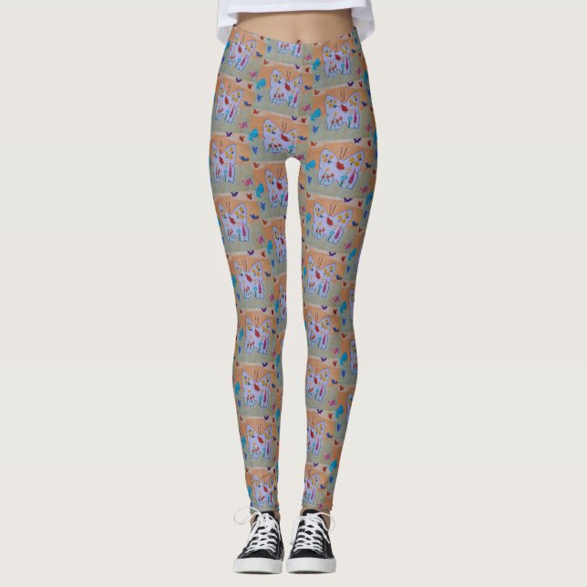 Leggings Le rêve papillon (Devant)