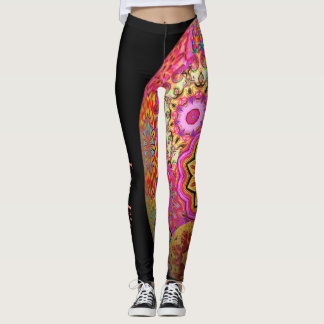 Leggings Le rose brillent