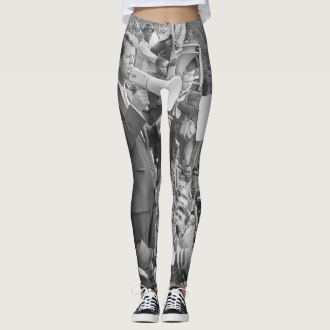 Leggings Le sénateur Robert Kennedy en campagne pour le pré (Devant)