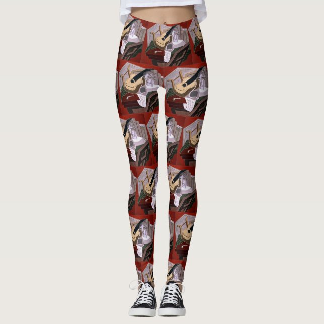 Leggings Le tableau du musicien par Juan Gris (Devant)