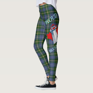 Leggings Le tartan du phare de la Cute Nouvelle-Écosse sur