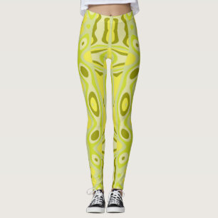 Leggings Le vent de lave - Les verts jaunes