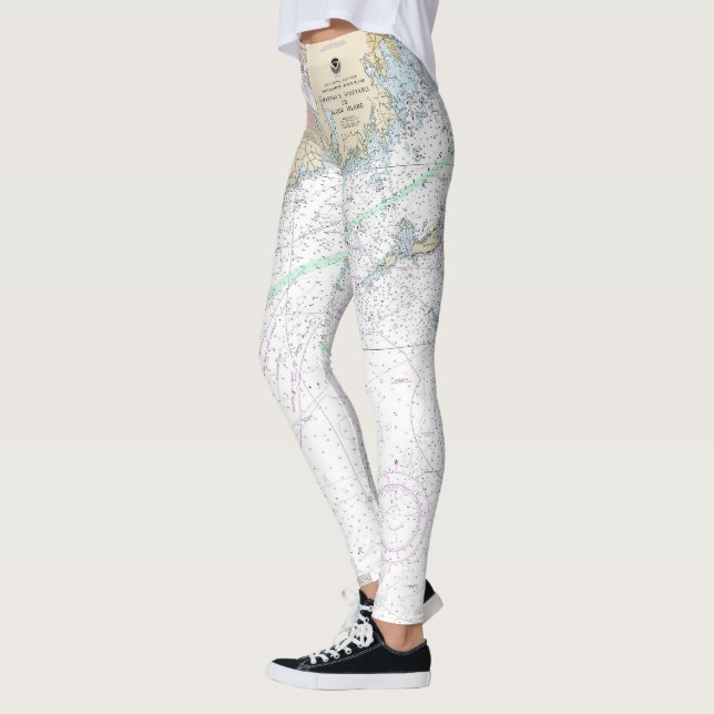 Leggings Le vignoble de Martha pour bloquer la carte marine (Gauche)