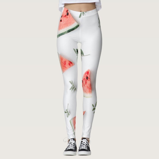 LEGGINGS LE WATERMELON ET LES FEUILLES (Devant)
